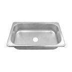 Paslanmaz Dikdörtgen Evye 27 x 33 x 10 Cm Yatek Karavan Tekne