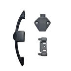 Basçek Kulp Dolap Kilidi Siyah Mat 10 ADET Yatek Karavan Tekne