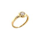 Bombeli Tektaş Altın Yüzük 14 Ayar