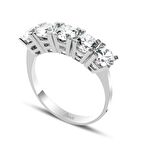 Beştaş Beyaz Altın Yüzük