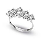 Beştaş Beyaz Altın Yüzük 14 Ayar