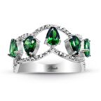 Damla Zümrütlü Su Yolu Yüzük