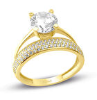 3 Sıra Bombeli Tamturlu Tektaş Yüzük