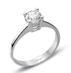 4 Körüklü Tektaş Yüzük