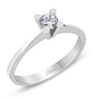 V Montür Tektaş Altın Yüzük