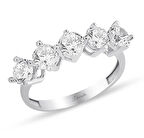 Beştaş Altın Yüzük 14 Ayar Beyaz