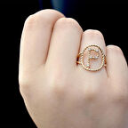 Harfe Özel Tasarım Altın Yüzük