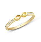 Sonsuzluk Altın Taşlı Trend Yüzük