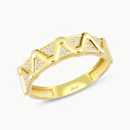 Zig Zag Altın Yüzük