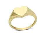 14 Ayar Altın Taşsız Kalp Yüzük YZK363