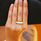 Incili Pırpırlı Yüzük