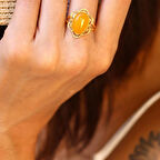 14 Ayar Altın Telkari Damla Yüzük