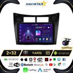 Toyota Yaris 2005-2012 Model 2+32GB Android 13 Kablosuz Carplay Navigasyon Multimedya Sistemi 