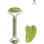 Yayke Yeşim Taşı Gua Sha Doğal Taş Kalpyüz ve Cilt Bakımı Yüz Boyun Kan Dolaşımı Yaşlanma Karşıtı