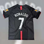Ronaldo Siyah Retro 2008 Sezony Manchester United Deplasman