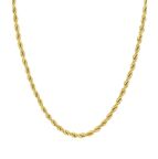 Altın Burgu Halat Zincir Kolye 14 Ayar