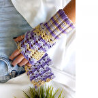 Trendy Renkli Parmaksız Eldiven