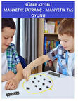 Süper Keyifli Manyetik Satranç-20 Taşlı Manyetik(Güçlü) Taş Oyunu- Harika Vakit Geçirmek İçin Hediye