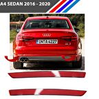 Audi A4 Sedan Arka Tampon Reflektörü Sağ ve Sol Set 2016 - 2020