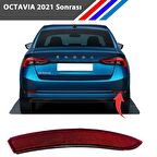 Skoda Octavia Arka Tampon Reflektörü Sağ Taraf 2021 Sonrası