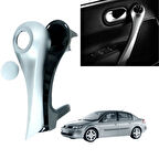 Renault Megane 2 Kapı İç Çekme Kolçak Sol Taraf Mat Krom 7701476922