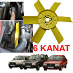 Tofaş Doğan Kartal Şahin Radyatör Fan Pervanesi 6 Kanat