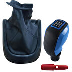 Doblo 3 Kasa Yeni Model Vites Körüğü ve Spor Vites Topuzu Lacivert Model 5 İleri