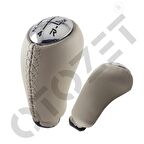 Megane 2 Bej Renk Deri Vites Topuzu 5 İleri