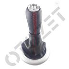 OTOZET Megane 2 Vites Topuzu Kırmızı Dikiş Detaylı ve Körüğü Takım