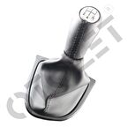 Clio 4 Deri Kaplama Vites Topuzu ve Körüğü Siyah Takım 5 İleri