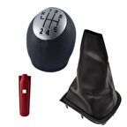 OTOZET Fluence Megane 3 Vites Topuzu Vites Körüğü Siyah Takım 6 İleri