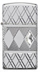 Zippo Diamond Pattern Dizayn Armor® Kasa Slim Çakmak