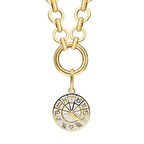 Harem Altın Mavi Burç Kolye Ucu Kolye ZKU023