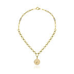 Pembe Burç Kolye Ucu Zincir Kolye ZKU024