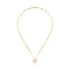 Kalp Kilit Uçlu Kolye ZKU071