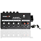 OSAWA W-404FX MİK GİRİŞ-1 LINE ÇIKIŞ EKOLU MİK ÇOĞALTICI 20 DB ADAPTÖRLÜ 4 KANAL MINI MIXER