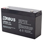 ORBUS ORB6-12 6 VOLT - 12 AMPER AKÜ (150 X 50 X 94 MM)