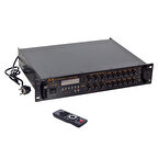 MAGICVOICE MV-1218 USB BT-UK 6 ZON ANFİ RMS 80W*1CH +4-16-70-100V TRAFOLU