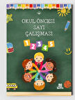 Okul Öncesi Sayı Çalışması ve Çocuklar Için Boyama Kitabı (20 TAM SAYFA RESİMLİ BOYAMA KİTABI)