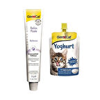 Gimcat Yoghurt Pouch 150 g + Relax Paste 50 g Set