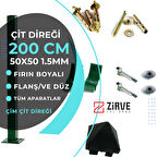 200 cm Panel Çit ve Çim Çit Direği (Aksesuarlı)