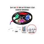 BR4330122 SERiT LED 12V 5MT 300 LED 3 CiPLi RGB RENKLi