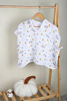 Luckka %100 Pamuk Bebek Çocuk Müslin Panço - ZTPANÇO
