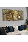 120x60 Saatli Hayvanlar Alemi Aslan