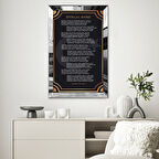 GÜMÜŞ AYNALI PLEKSİ ÇERÇEVELİ 10 KITA İSTİKLAL MARŞI HARİKA KALİTE TABLO