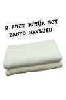 2 Adet Büyük Boy Banyo Havlusu 90x150 cm