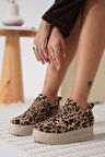 LUNORA Limited Series Leopar Desen Ortopedik Kadın Sneaker
