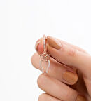 925 Ayar Gümüş Zirkon Taşlı Baykuş Halka Küpe