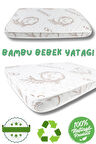 1ADET Bebek Park Yatak Anne Yanı Bebek Yatağı Organik Sünger Bamboo Bebek Çocuk Park Yatak Anne Yanı
