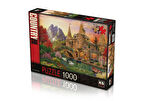 Öğretici Oyuncak KS Puzzle 1000 Parça Castle Land Kız Erkek Çocuk Eğitici